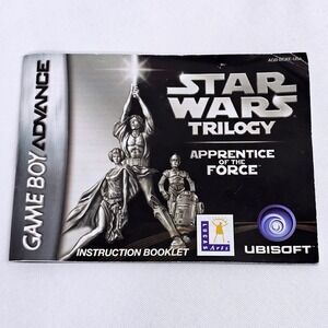 Star Wars Trilogy Apprentice of the Force GBA Manual Nintendo Game Boy Advance